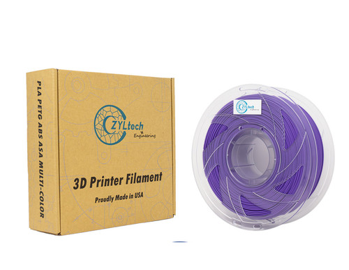  ZYLtech PLA 3D Printer Filament 1.75mm 1 kg/2.2 lbs Color: Matte Purple
