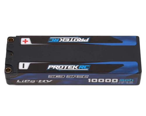 ProTek RC 2S 150C Low IR SG3 HV LiPo Battery (7.6V/10000mAh) w/5mm Connectors (ROAR Approved)