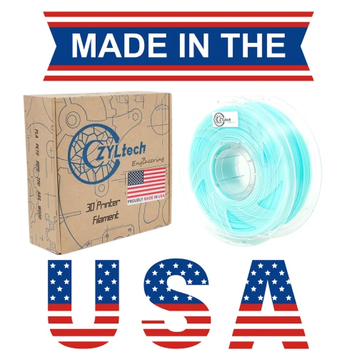 ZYLtech PLA 3D Printer Filament 1.75mm 1 kg/2.2 lbs Color: Sea Glass Teal