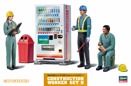  Hasegawa 66006 1/35 Construction Worker Set B