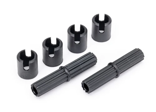  Traxxas 8139 Center Half Shafts (2) & Drive Cups (4)