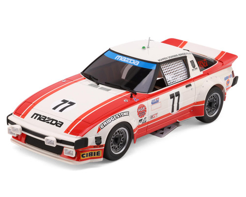 Kyosho Mini-Z ASC MR-04-RM Mazda Savanna RX-7 1979 Daytona No.77 Pre-Painted Body (White/Red)