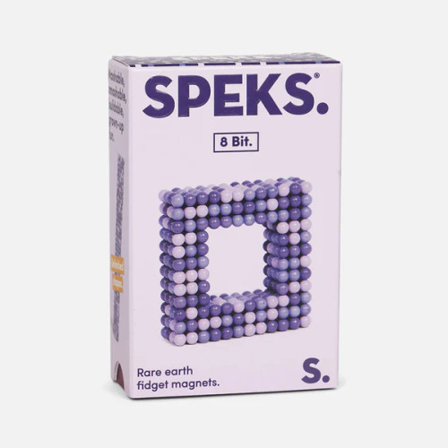 Speks 432 Fidget Magnets - Pixel 8 Bit Purple
