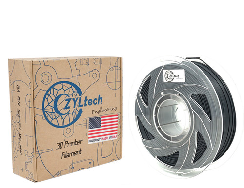 ZYLtech PLA 3D Printer Filament 1.75mm 1 kg/2.2 lbs Color: Fortress Gray