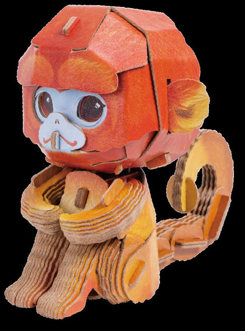 MakeBug D0043 Tiny Series Golden Monkey 3D Kraft Paper Puzzle