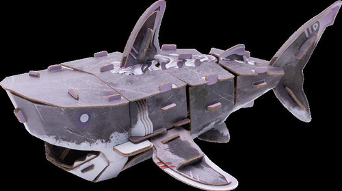 MakeBug D0046 MECH Series Great White Shark 3D Kraft Paper Puzzle