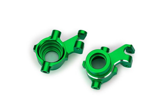 Traxxas 10237-GRN Green Aluminum Steering Blocks (L&R)