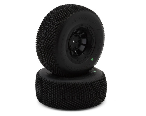  JConcepts Subcultures 2 Pre-Mounted Off-Road Tires (2) (Slash Rear) (Green) w/12mm Hex