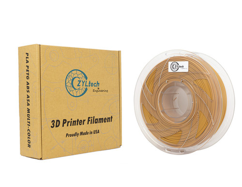 ZYLtech PLA 3D Printer Filament 1.75mm 1 kg/2.2 lbs Color: Tan Brown