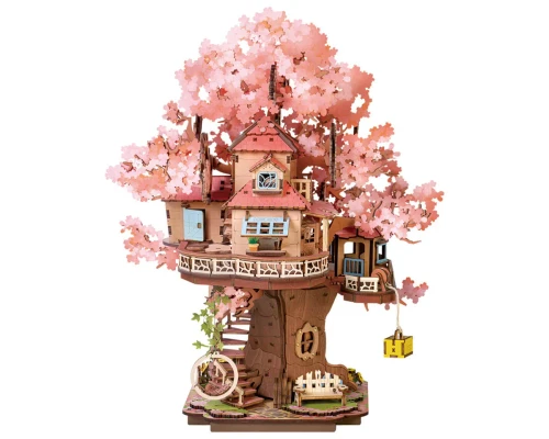  Rolife Sakura Tree House, DIY Wooden 3D Puzzle TGS04