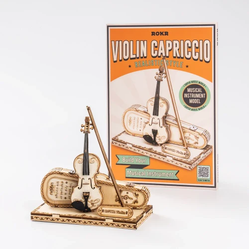  ROKR Violin Capriccio 3D wooden puzzle TG604