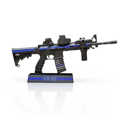Goat Guns Mini AR-15 in Thin Blue Line SWAT Theme
