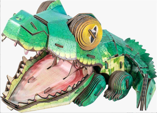  MakeBug D0074 Deep Jungle Crocodile 3D Kraft Paper Puzzle