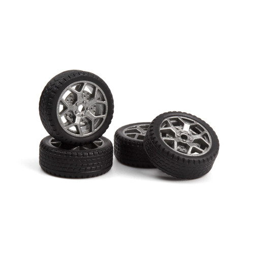 BlackZon 548127 Wheels/Tires Assembled for Blackzon Myte (4pcs)
