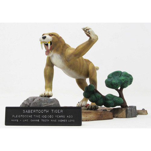 Atlantis Prehistoric Scenes Saber Tooth Tiger 1/13 Plastic Model