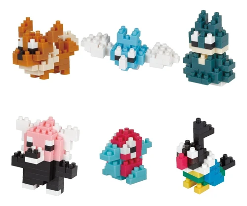 Nanoblock Mininano Series "Pokémon" Normal Type 3D Puzzle Set (Volume 1)