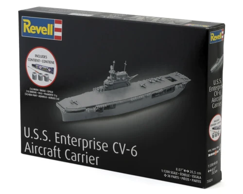 Revell 75824 Starter Kit Uss Enterprise Cv-6 Skill 4
