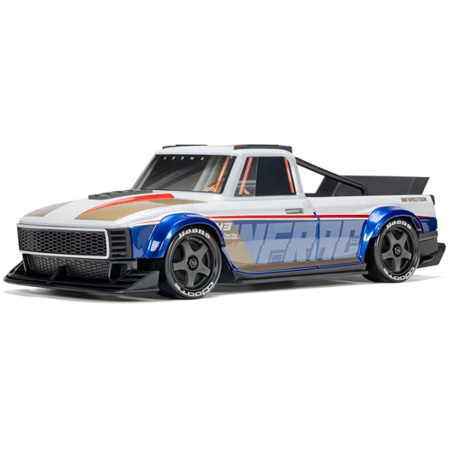 Arrma 2315T1 1/12 INFRACTION GROM 3S 4X4 Ready-To-Run Brushless All-Road Street Bash, Blue/Red