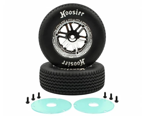 1RC Racing 1/7 Sprint Car Pre-Mounted Front Tires (Chrome) (2) (Soft)