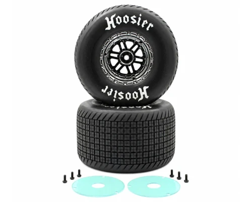 1RC Racing 1/7 Sprint Car Pre-Mounted Rear Tires (Chrome) (2) (Soft)