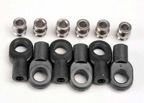 Traxxas 2742X Short Rod Ends With Hollow Balls (6) (Slash)