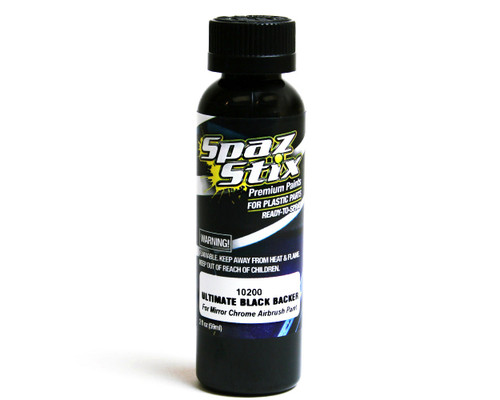 Spaz Stix High Gloss Black/Backer Airbrush Paint 2oz - Small