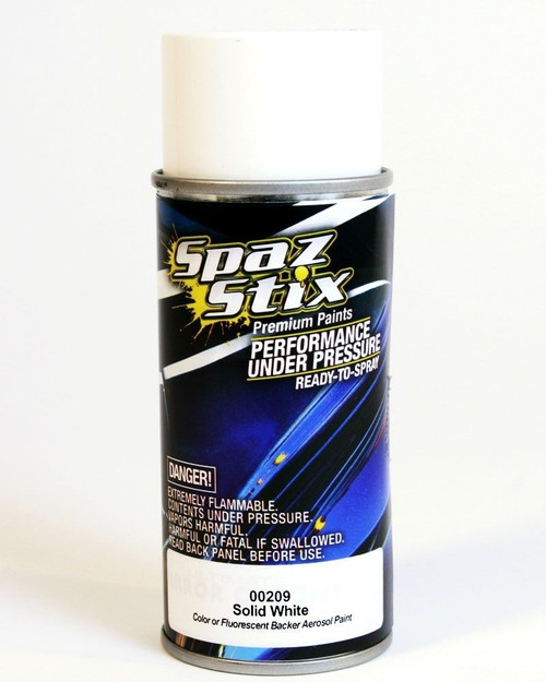 Spaz Stix Solid White/Glow Backer Aerosol Paint