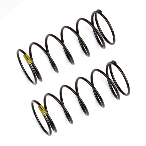 Team Associated 12mm Front Shock Spring (2) (Yellow/4.30lbs) (44mm Long)