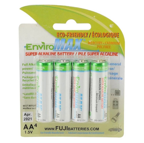 Fuji EnviroMAX AA Super Alkaline Battery (4)