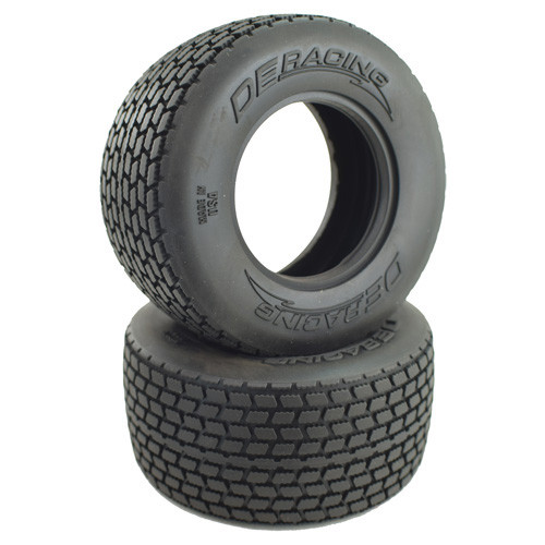 DE Racing DER-G6R-D30 Mini G6T Modified SS Dirt Oval Rear Tires (D30 Super Soft Compound) (2)