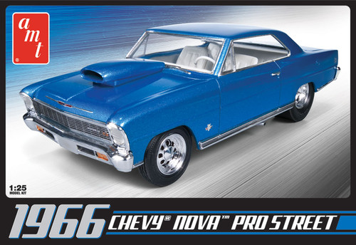 AMT 636 1/25 1966 Chevy Nova Pro Street Model Kit - Small