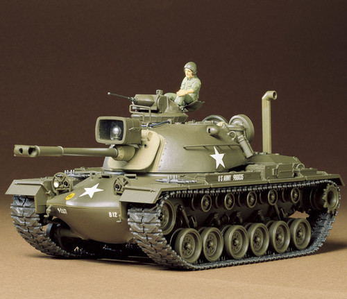 Tamiya 35120 1/35 U.S. M48A3 Patton Tank Plastic Model Kit - Small