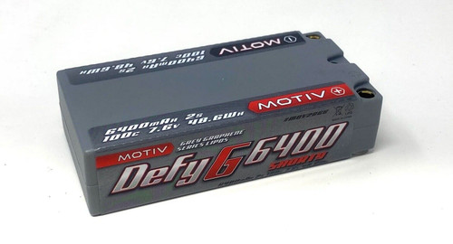 Motiv Defy G Grey Graphene Pro LiPo 7.6v/6400 MAH 2S Shorty