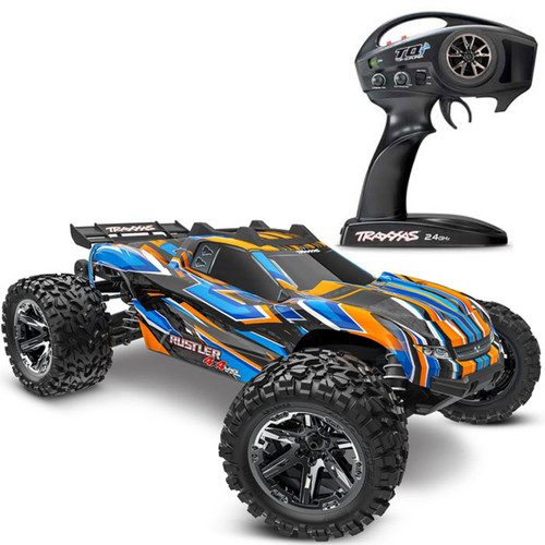 Traxxas Rustler 4X4 VXL Brushless, Orange - Small Addictions RC