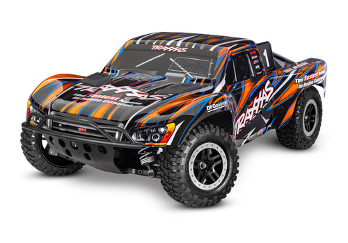 Traxxas 68386-4-ORNG Slash 4X4 VXL Heavy Duty, Orange - Small