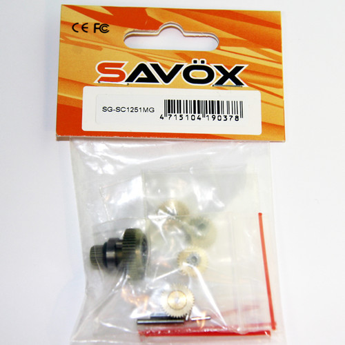 Savox SC1251MG Rebuild Gear Set w/Bearing - Small Addictions RC