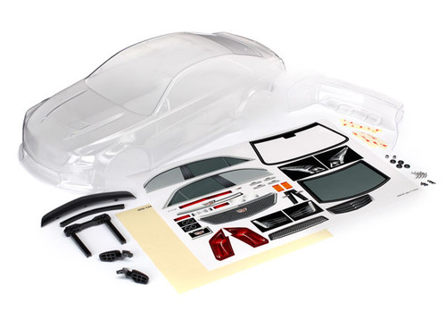 Traxxas 8391 Cadillac CTS-V 1/10 Touring Car Body, Clear (TRA8391)