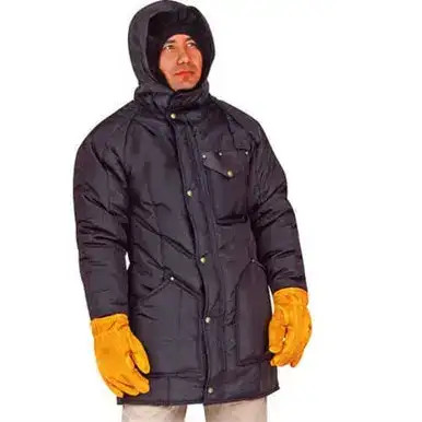 K☆「Chesty」Sparkle Frill Parka Cold Storage Hooded Freezer Parka | Extreme Cold Protection