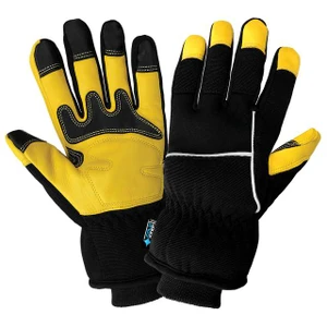 S7200INT deerskin cold-weather gloves showing reinforced palm and back