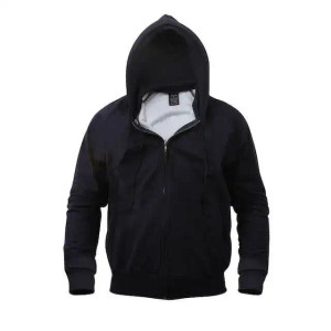 Thermal sweatshirt hoodie with heavyweight lining for workwear warmth Thermal sweatshirt hoodie with heavyweight lining for workwear warmth