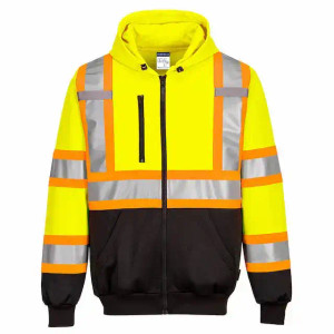 Hi-Vis X-Back Thermal Hoodie with Reflective Tape CSA Certified Hi-Vis X-Back Thermal Hoodie with Reflective Tape CSA Certified