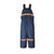 Reflective stripe and 12 oz insulation on industrial freezer bib overalls