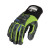 Black and green insulated Thinsulate work gloves for winter protection Black and green insulated Thinsulate work gloves for winter protection