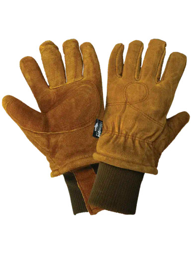 Double Insulated Leather Freezer Work Gloves – 110g 3M Thinsulate