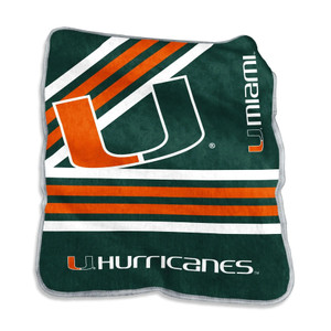 Miami Hurricanes Blanket 50x60 Raschel Throw Z157-629369788