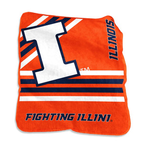 Illinois Fighting Illini Blanket 50x60 Raschel Throw Z157-629369779