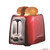 Brentwood 2 Slice Cool Touch Toaster in Red and Stainless Steel D970-TS-292R