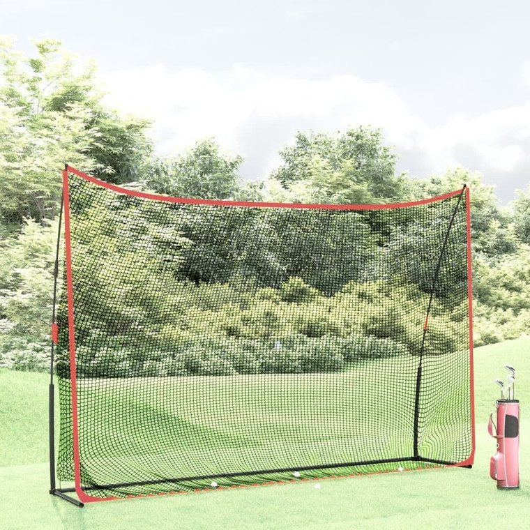 Golf Practice Net Black and Red 120.1"x35.8"x83.9" Polyester A949-93751