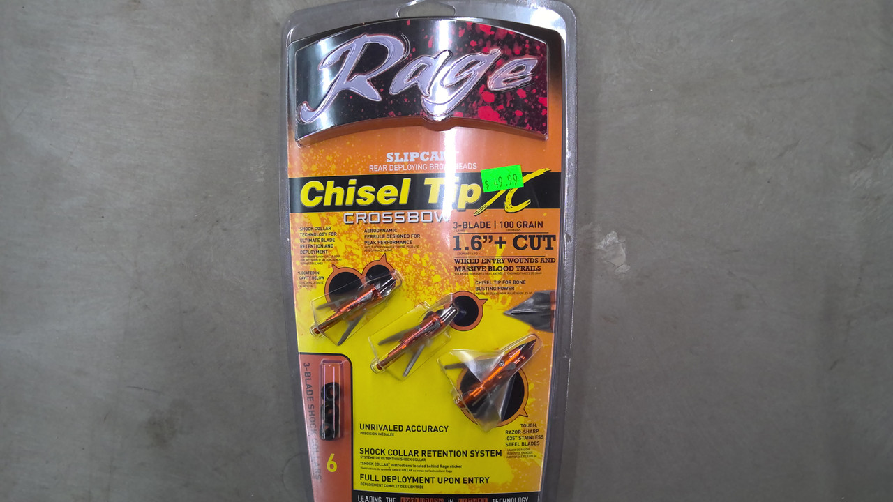 Rage Chisel Tip SC Crossbow (3 Blade)