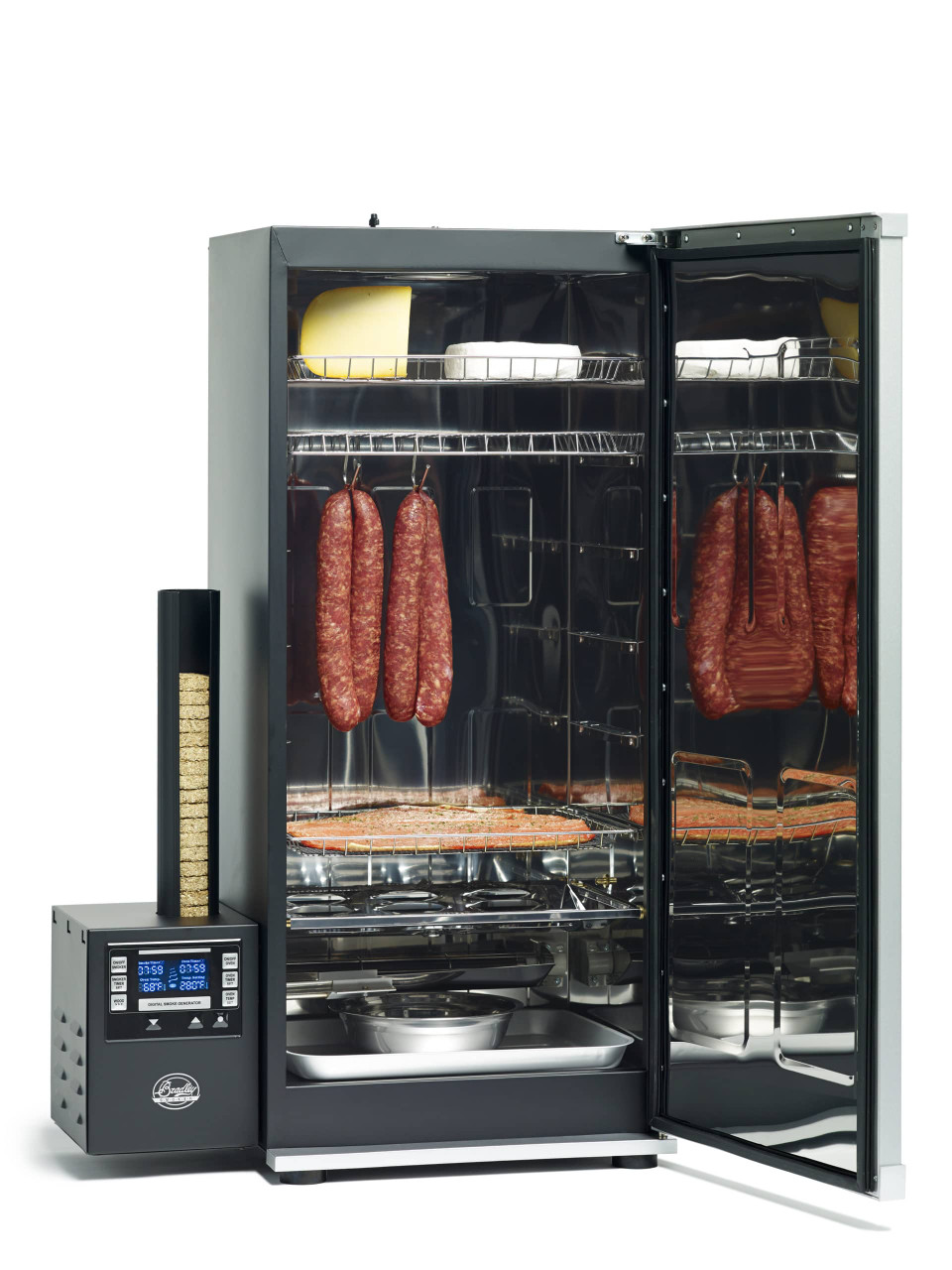 Bradley Smoker Digital 6 Rack Electric Smoker, 41″, Silver